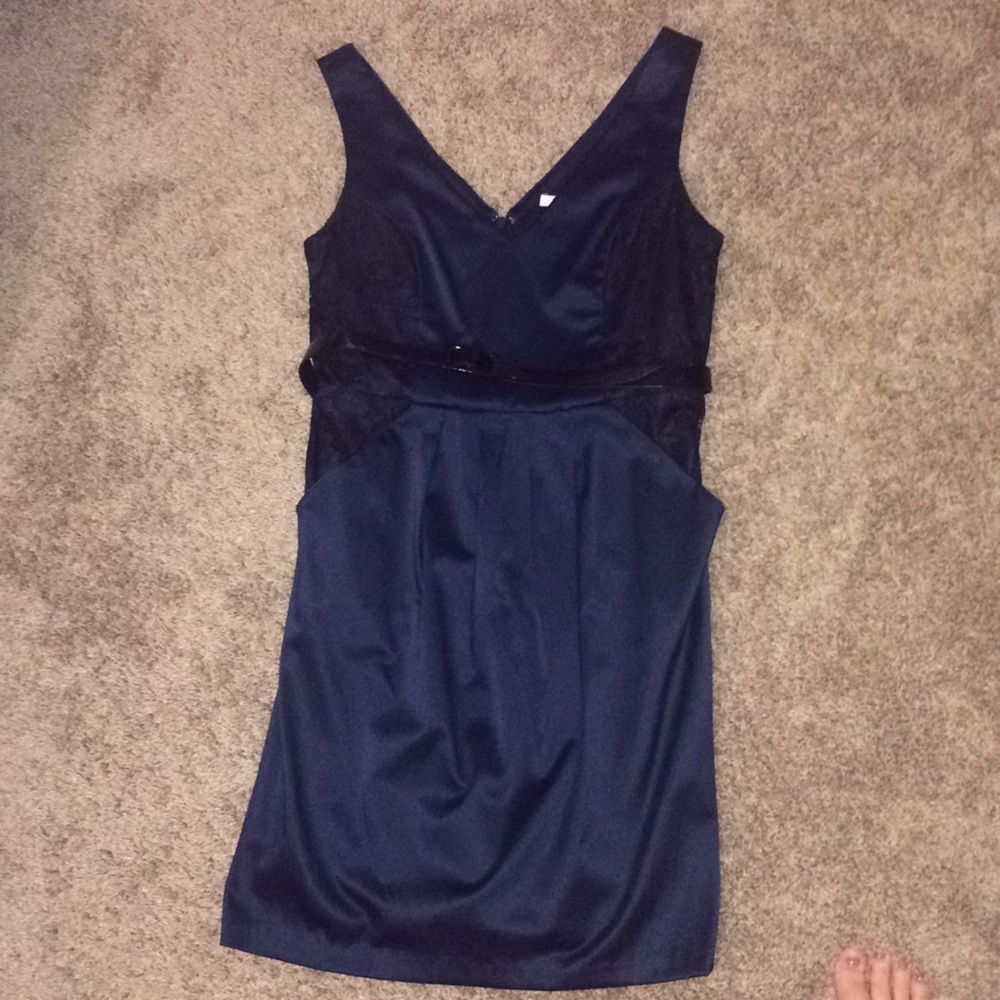 Small navy dress